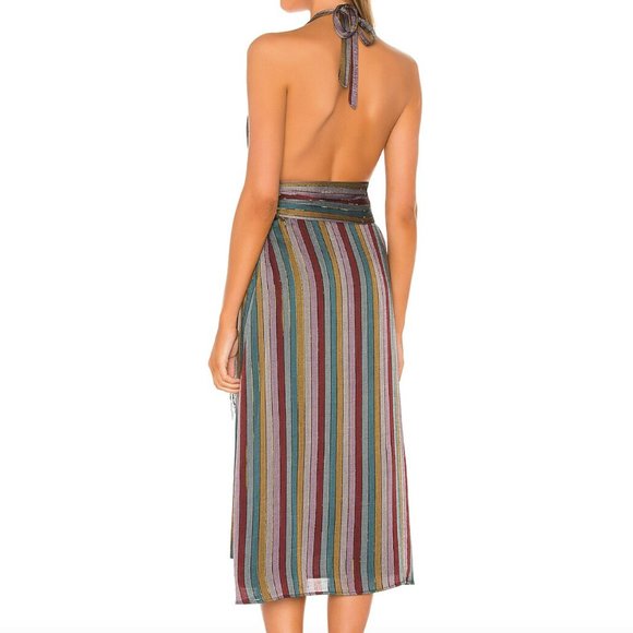 HOUSE of HARLOW 1960 x REVOLVE Cecily Midi Halter Dress - Size M / NWT - Picture 3 of 10